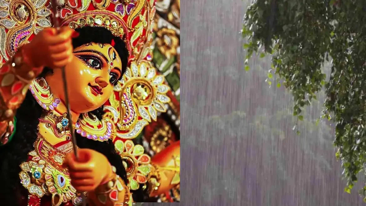durga puja rain